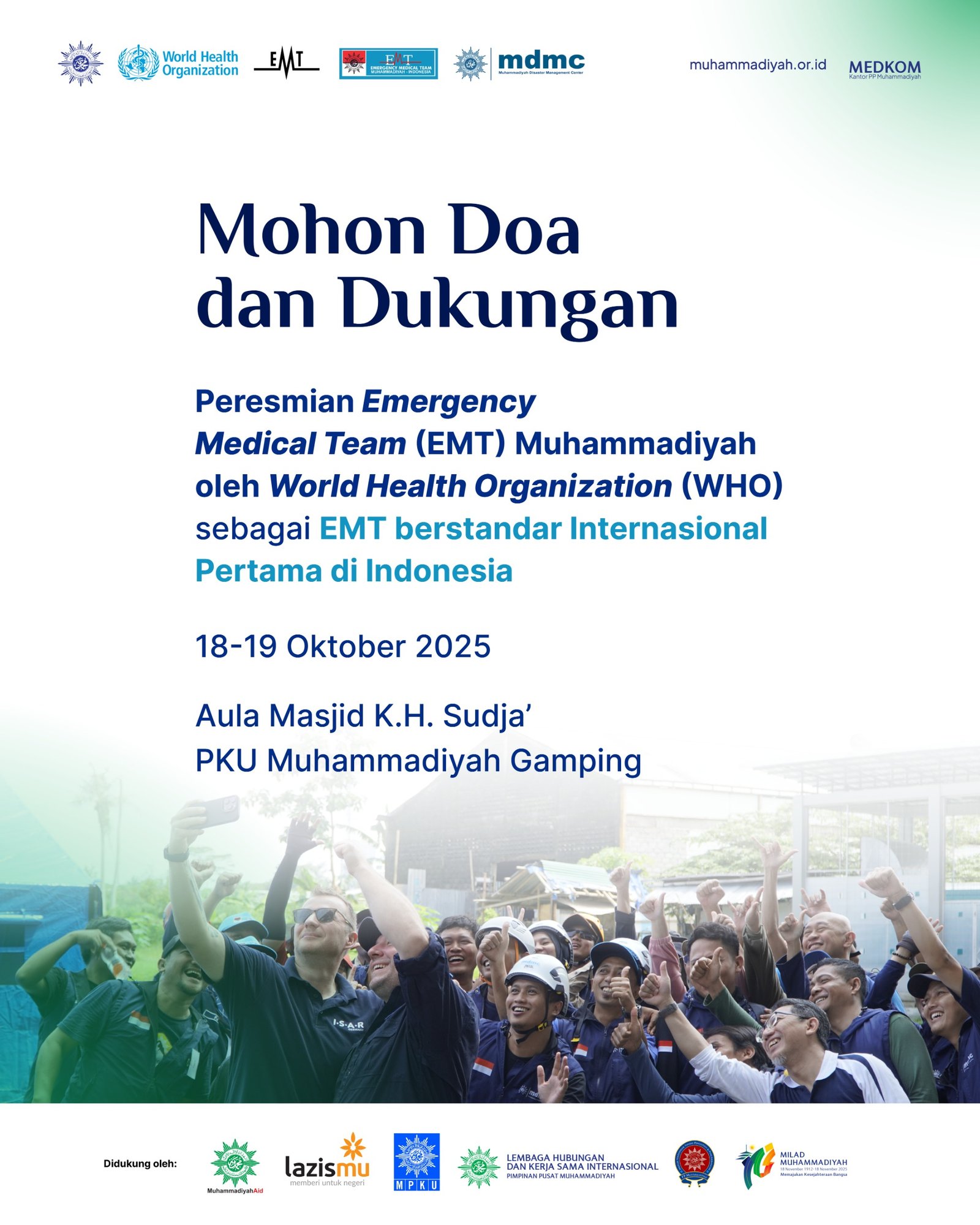 EMT Muhammadiyah: Tim Medis Darurat Pertama Indonesia yang Berstandar Internasional
