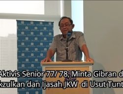 Indro Tjahyono Bongkar Alasan Gibran Harus Dimakzulkan: Syarat Usia dan Ijazah SD Bermasalah!