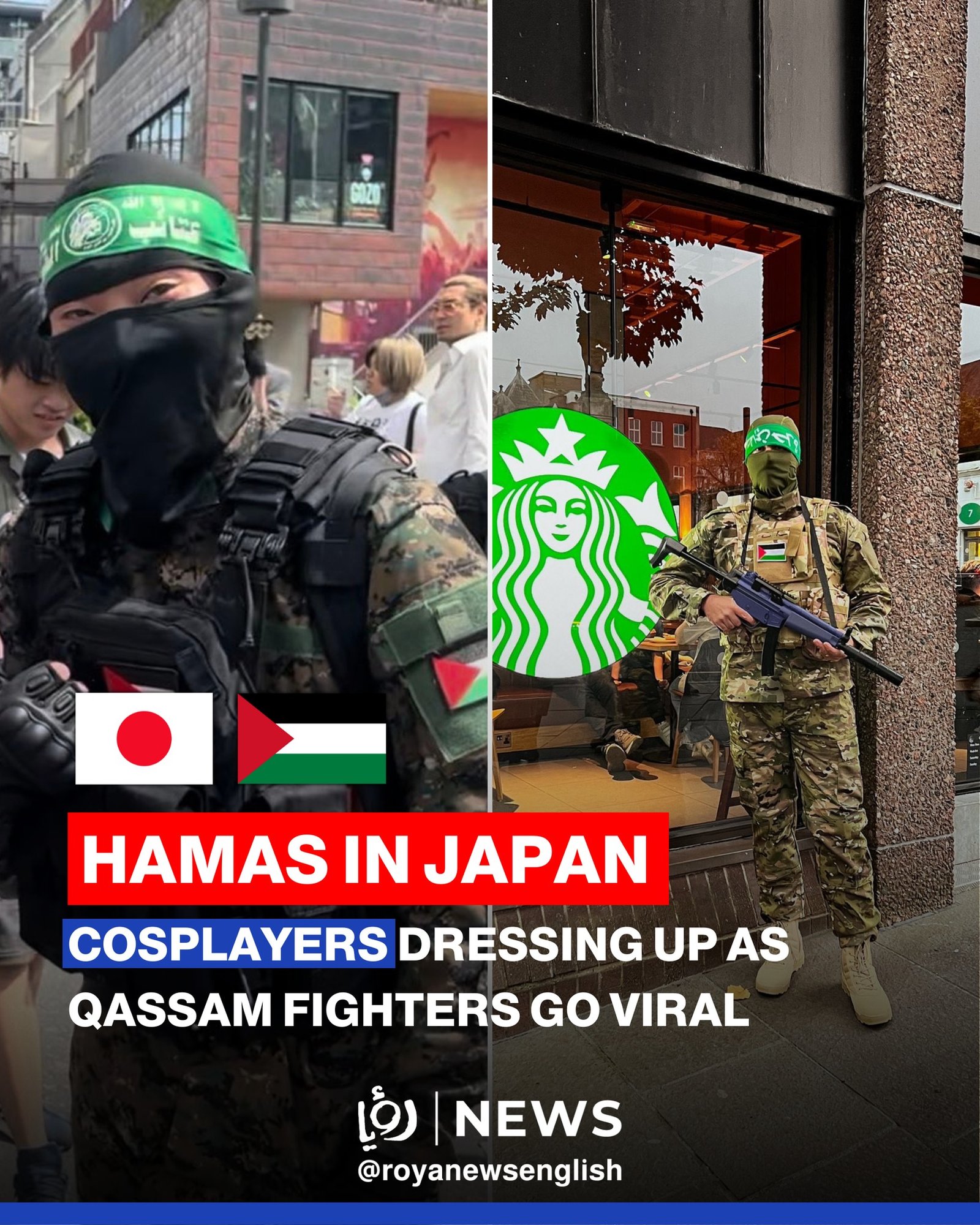 Viral di Jepang: Pemuda Cosplay Pejuang Hamas Bikin Netizen Heboh!