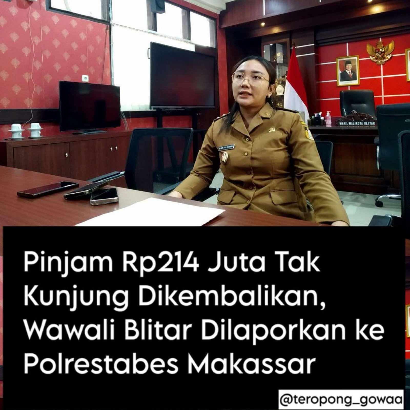 Wakil Wali Kota Blitar Dilaporkan Polisi! Ini Modus Utang Rp 214 Juta yang Tak Kunjung Dibayar