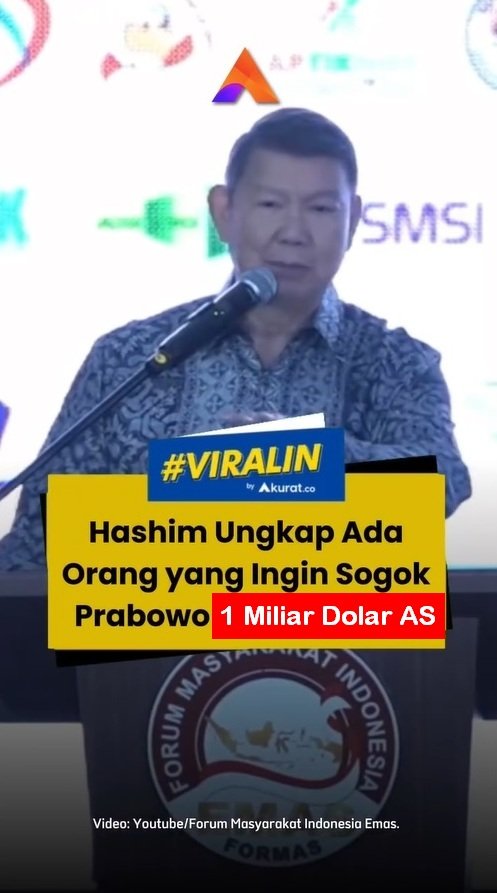 Hashim Bocorkan Modus Sogok 1 Miliar Dolar AS ke Prabowo, Siapa Dalangnya?