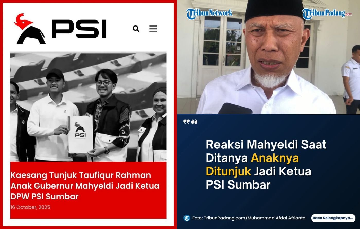 Mahyeldi Syukur Dukung Anak Pimpin PSI Sumbar, Ternyata Ini Sikapnya!