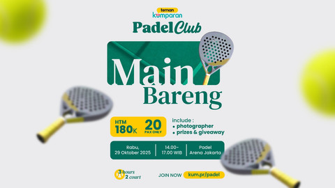 Event Padel Oktober 2025: Kuota HANYA 20 Orang, Buruan Daftar Sebelum Kehabisan!