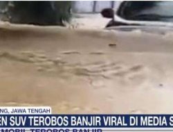 Mobil SUV Ini Nekat Terobos Banjir Rembang, Aksi Beraninya Bikin Warganet Terpana!