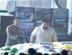 Prabowo Pimpin Pemusnahan 2,1 Ton Narkoba Senilai Triliunan, Begini Penampakannya!