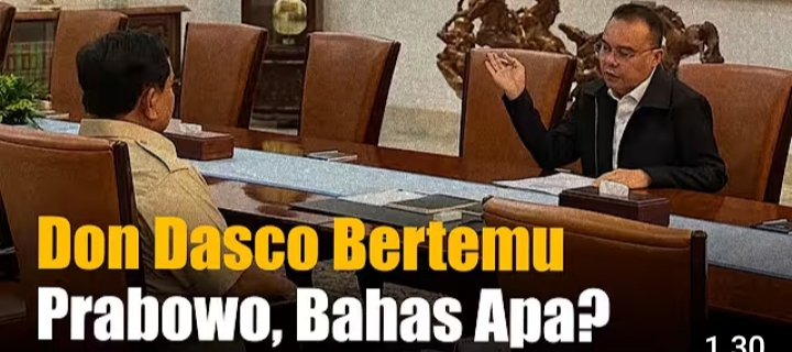 Rahasia di Balik Pertemuan Rahasia Prabowo dan Dasco di Widya Chandra yang Bikin Heboh