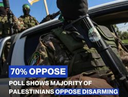 Survei Mengejutkan: 70% Warga Palestina Tolak Pelucutan Senjata Hamas, Mayoritas Juga Tak Percaya Rencana Damai Trump