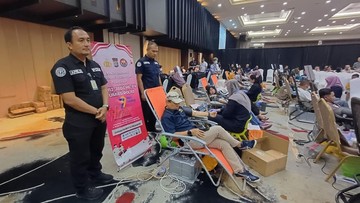 Polresta Pekanbaru Gelar Donor Darah Besar-Besaran, 1.305 Kantong Darah Terkumpul!