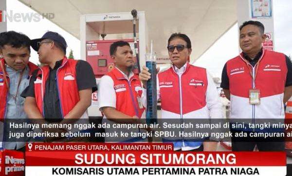 Pertamina Sidak SPBU di IKN, Pastikan BBM Bebas Air dan Berkualitas