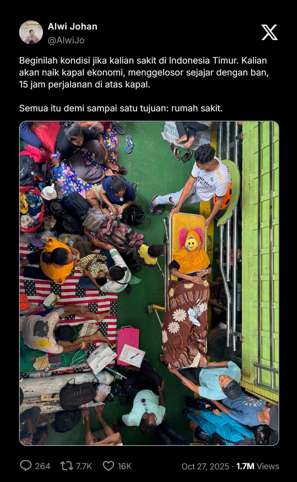 Kesenjangan Kesehatan Indonesia Timur: 15 Jam Perjalanan Laut Demi Berobat