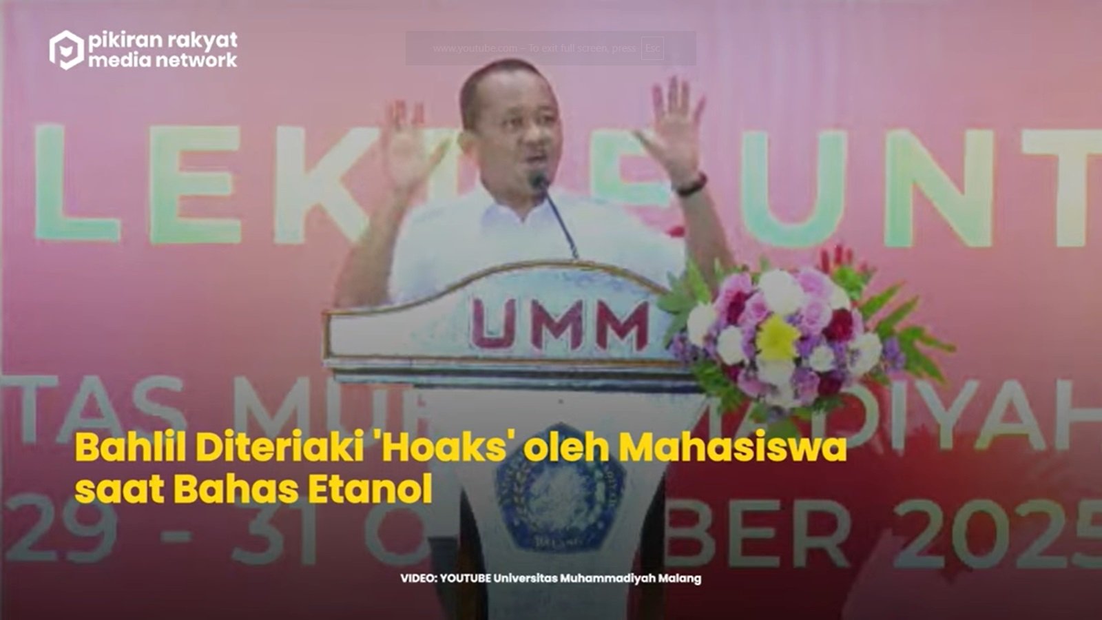 Bahlil Lahadalia Diteriaki Hoaks soal Etanol di Pertalite, Ini Penjelasannya