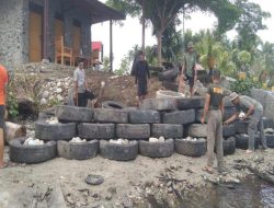 Elnusa Petrofin Hibah 367 Ban Bekas untuk Program Appostraps Mitigasi Abrasi di Poso