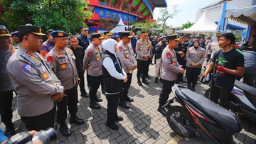 Sinergi Polri dan 4.425 Driver Ojol Jaga Kamtibmas Jatim 2025