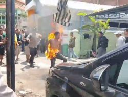 Residivis Curanmor di Jojoran Gubeng Surabaya Terbakar Usai Ditangkap Warga