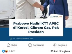 Gibran Dukung Penuh Prabowo ke KTT APEC 2025, Komentar Gas, Pak Presiden dan Balasan Lucu Prabowo Tuai Pujian Warganet