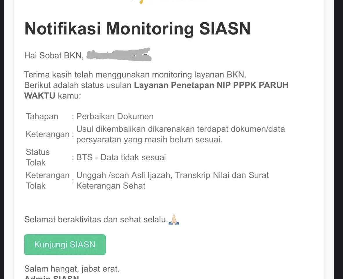 Status BTS PPPK Paruh Waktu 2025: Penyebab dan Cara Mengatasinya
