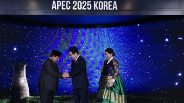 Presiden Prabowo Hadiri Gala Dinner KTT APEC 2025, Disambut Hangat Presiden Korsel