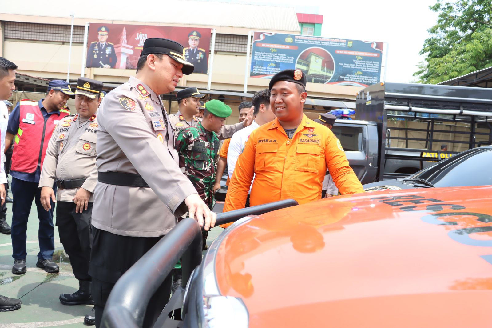 Polres Pelabuhan Tanjung Priok Siagakan 120 Personel & Sarana Tanggap Bencana