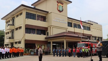 Polres Pelabuhan Tanjung Priok Gelar Apel Kesiapsiagaan Bencana, Cek Perlengkapan SAR
