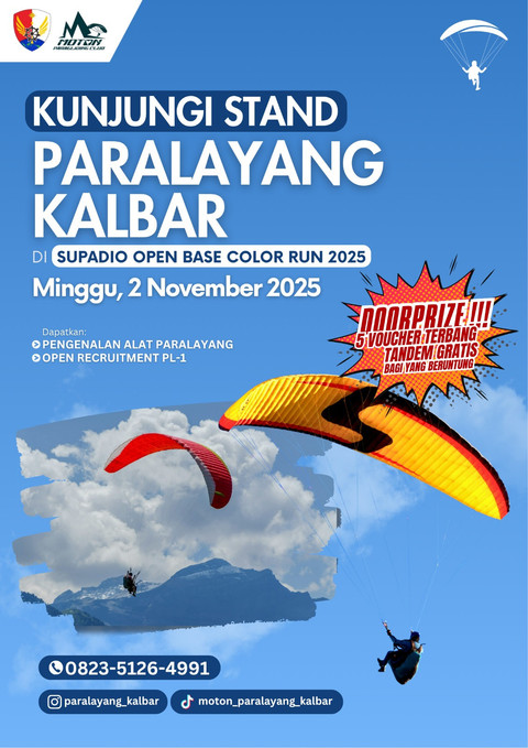 Paralayang Kalbar 2025: Program Baru, Sertifikasi Pilot & Info Pendaftaran