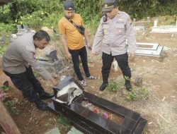 22 Makam Rusak di TPU Bantur Malang, Polisi Turun Tangan Usut Pelaku