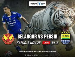 Jadwal & LINK LIVE STREAMING Persib vs Selangor AFC Champions League Two 6 November 2025