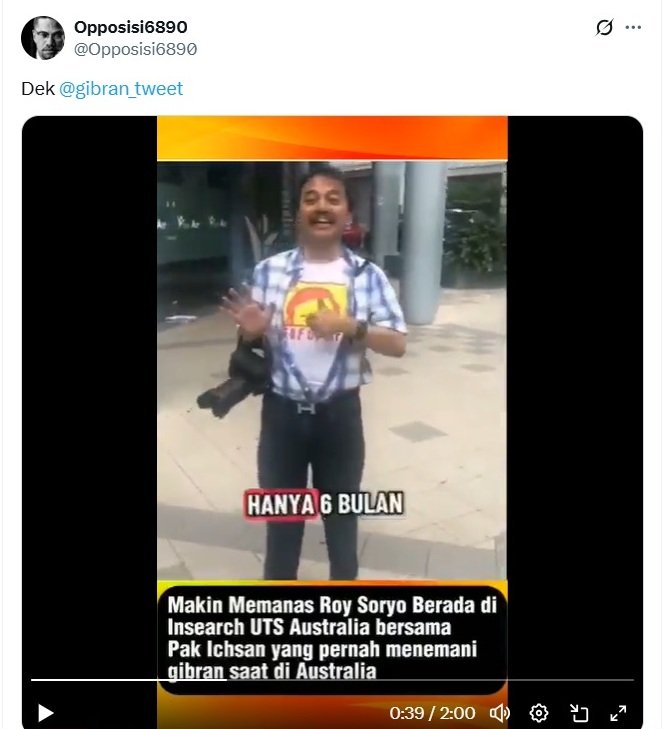 Roy Suryo Investigasi Ijazah Gibran di Sydney: Fakta Kursus 6 Bulan yang Disetarakan SMK