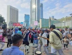 CFD Bundaran HI Meriah: Live Music, Joget Massal, dan Kolaborasi IMJ-Polri
