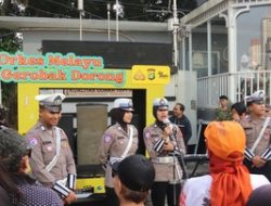Polwan Polda Metro Jaya Edukasi Warga di CFD Bundaran HI, Ajak Waspada Kejahatan & Patuhi Lalu Lintas