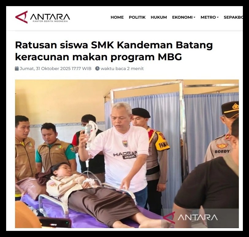 Keracunan Massal Siswa SMK di Batang: Ini Penyebab dan Masalah Dasar Program MBG