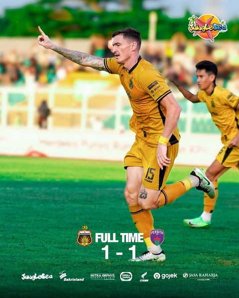 Hasil Bhayangkara FC vs Persita 1-1: Damjanovic Selamatkan Poin di Menit Akhir