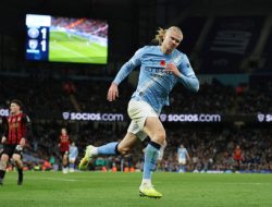 Erling Haaland Brace Kunci Kemenangan Manchester City 3-1 atas Bournemouth