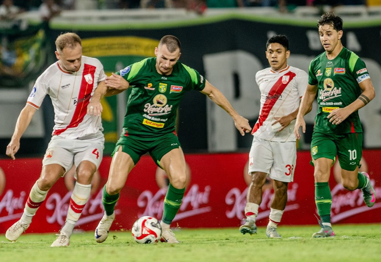 Hasil Persebaya vs Persis Solo 2-1: Gol Perovic dan Rivera Balikkan Keadaan