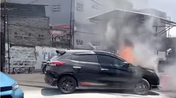 Toyota Yaris TRD Terbakar di Kemanggisan, Kerugian Capai Rp 335 Juta
