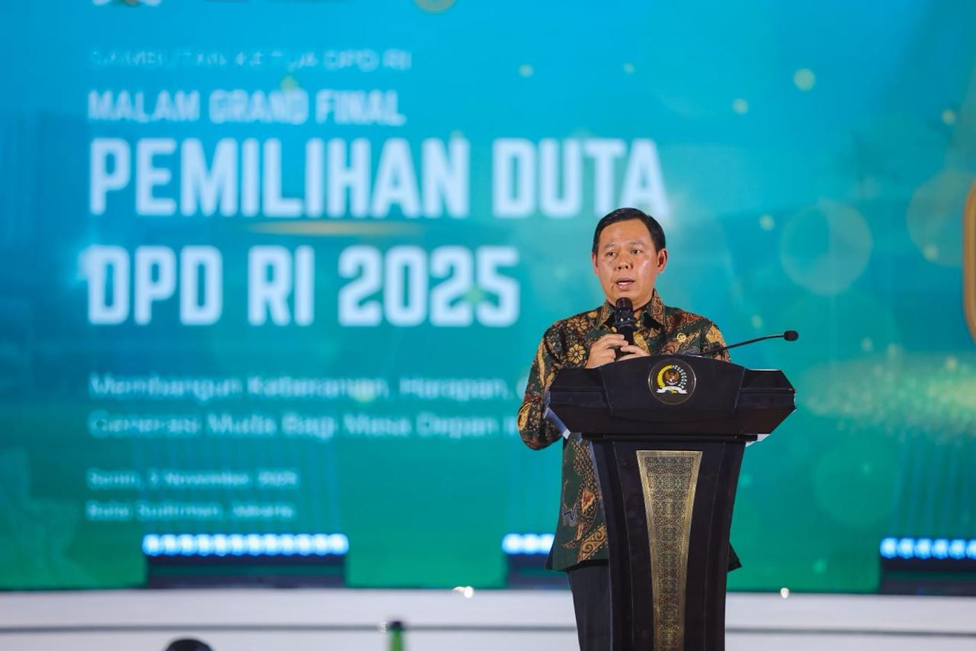 Pidato Sultan B Najamudin di Duta DPD RI 2025: Bangun Generasi Muda Berani & Peduli