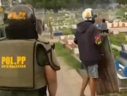 Anggota Satpol PP Makassar Tertembak Busur Panah Saat Leraikan Bentrokan Warga di TPU Beroanging