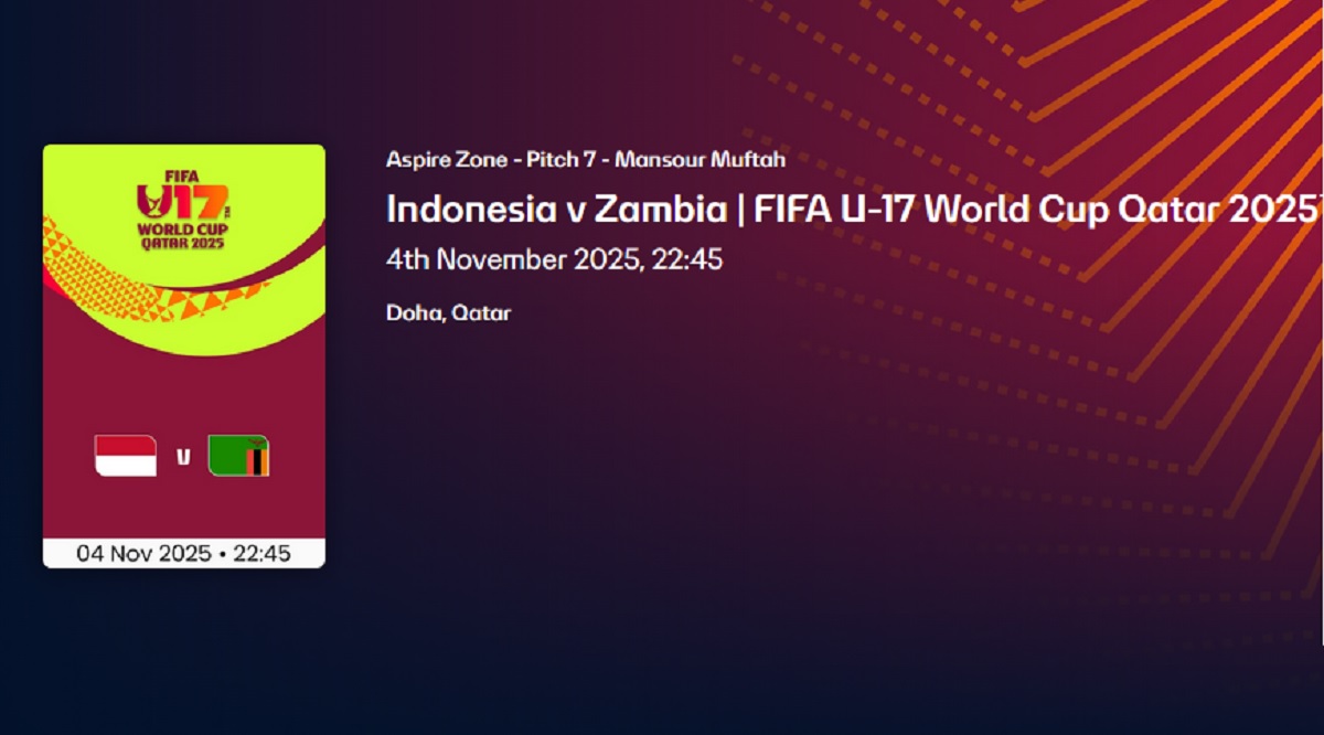 Cara Nonton Live Streaming Timnas Indonesia U-17 vs Zambia U-17 di Piala Dunia U-17 2025 Gratis di FIFA+