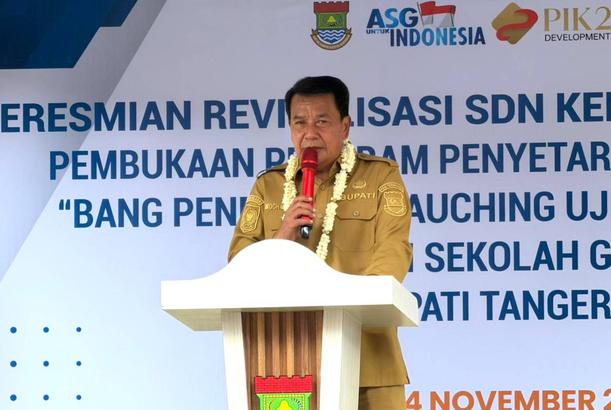 Revitalisasi SDN Kedung Dalam Tangerang: Diresmikan Bupati & Dilengkapi Bus Sekolah Gratis