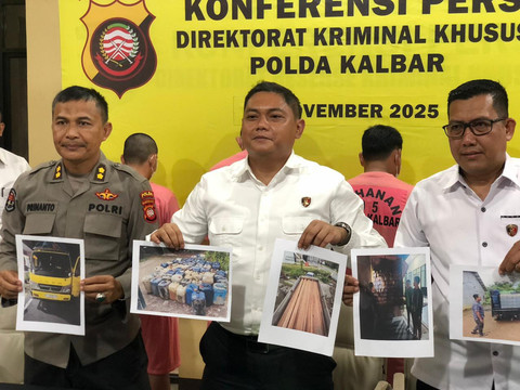 Polda Kalbar Ungkap Penyelewengan Solar Subsidi, 2 Tersangka Ditahan!