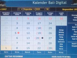 Kalender Bali Hari Ini: Buda Umanis Julungwangi & Purnama Kelima - Arti, Makna & Hari Baik