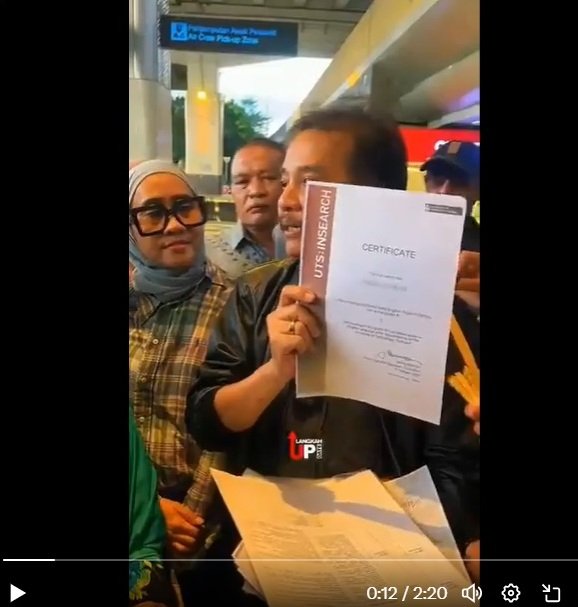 Roy Suryo Klaim Gibran Tak Punya Sertifikat UTS Insearch, Ini Buktinya