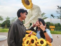 Arrofi Lamaran Annisa dengan Patung Raksasa Berbentuk Bunga Matahari, Begini Kisahnya