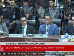 Putusan MKD DPR: 3 Anggota DPR (Ahmad Sahroni, Nafa Urbach, Eko Patrio) Terbukti Langgar Kode Etik, Dihukum Nonaktif