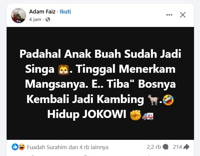 Jokowi Kembali Jadi Kambing? Analisis Strategi Politik Terkini 2025