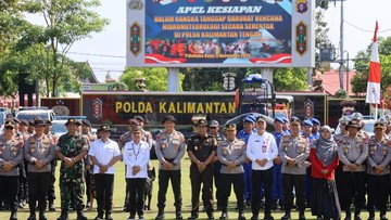 Polda Kalteng Kerahkan 2.850 Personel Tanggap Darurat Bencana di Kalimantan Tengah