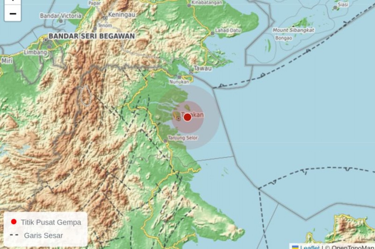 Gempa Magnitudo 4.8 Guncang Tarakan Kaltara: Lokasi, Dampak, dan Imbauan BMKG