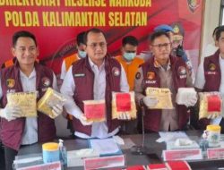 Polda Kalsel Gagalkan Peredaran Sabu 44,5 Kg dan 24.000 Ekstasi Jaringan Fredy Pratama