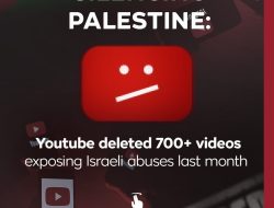 YouTube Hapus 700+ Video Bukti Pelanggaran Israel, Blokir Akun HAM Palestina