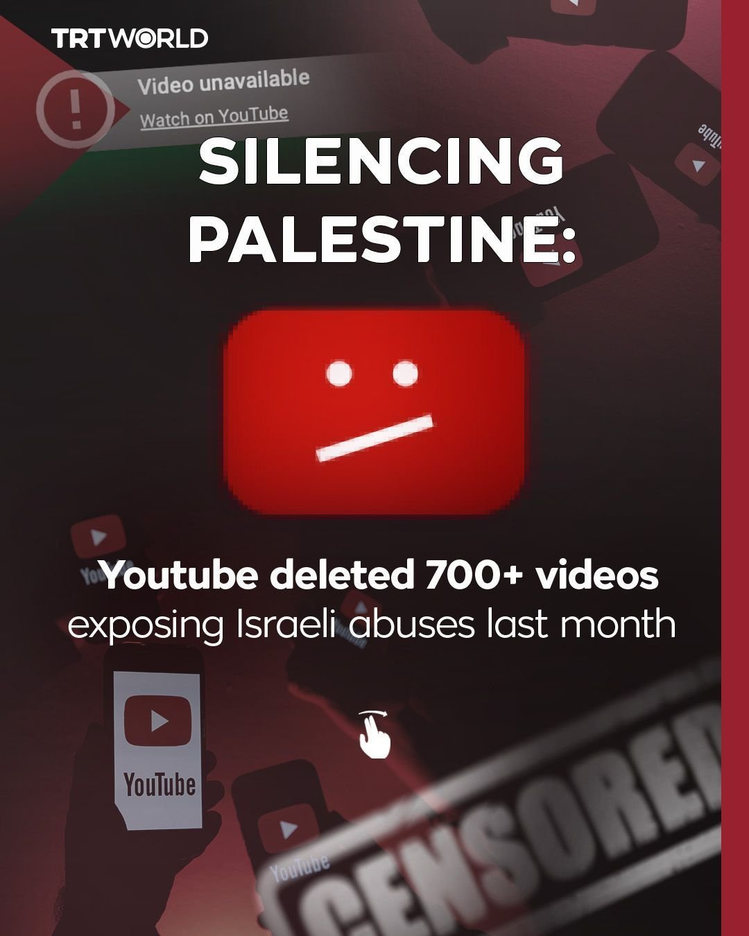 YouTube Hapus 700+ Video Bukti Pelanggaran Israel, Blokir Akun HAM Palestina