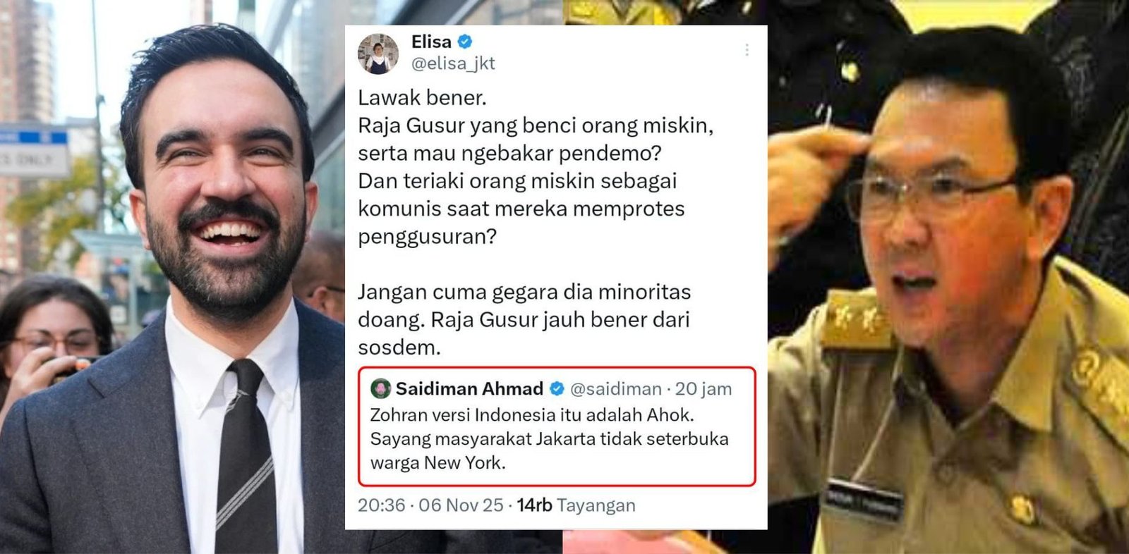 Zohran Mamdani vs Ahok: Perbandingan Kontroversial Kebijakan dan Ideologi